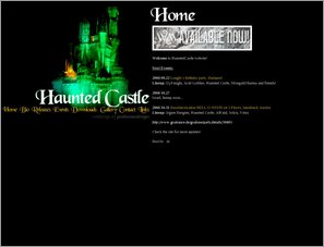 Haunted Castle website 