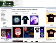 Dreamsection.com, psychedelic clothes and art page